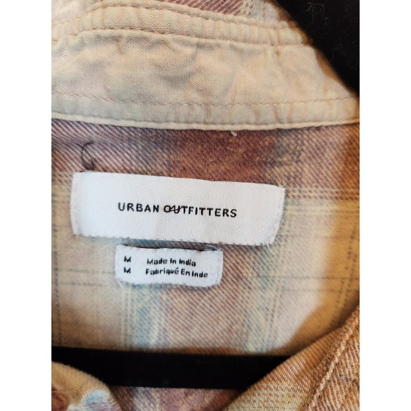 Urban Outfitters Womens Multicolor Plaid Long Sleeve Flannel Button Down Shirt M - Picture 3 of 6